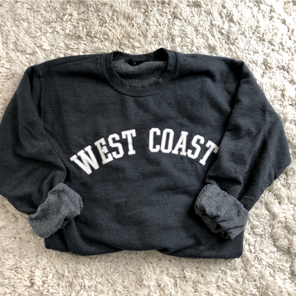 Missguided Black 'West Coast' Sweatshirt
